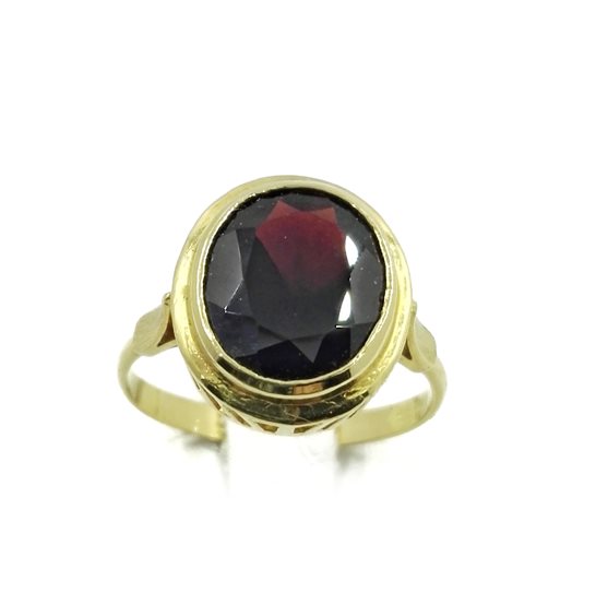 Ringe Marzinotto Gioielli Dame Anello Con Pietra in Gold Granato ANGRANATO2-20 - ANGRANATO2-20